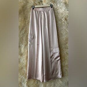 Forever 21 Pull On Satin Cargo Pants.